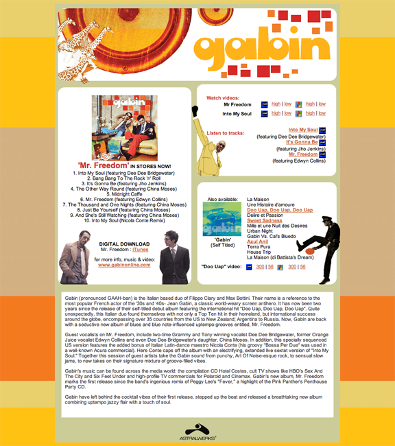 Gabin Microsite